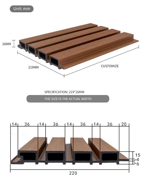 Wall Panel Board Composite Wpc Wall Cladding For Outdoor