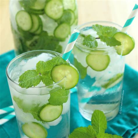 Cucumber Mint Water Love And Confections
