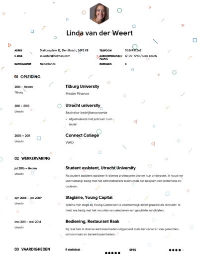 Studenten Cv Voorbeeld Met Tips Download In Word And Pdf