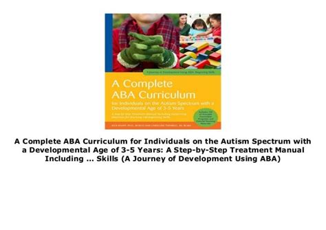A Complete Aba Curriculum For Individuals On The Autism Spectrum With A
