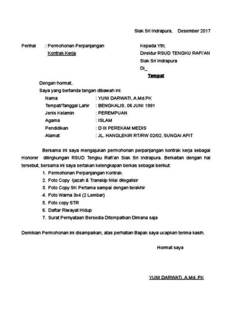 Contoh Surat Perpanjangan Kontrak Kerja Dan Cara Membuatnya Privy Blog