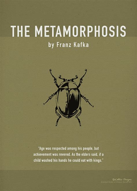 The Metamorphosis By Franz Kafka Greatest Books Ever Art Print Series