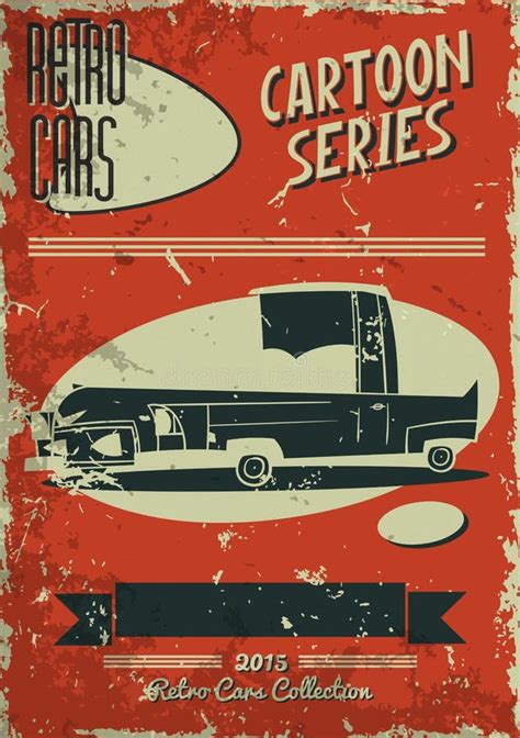 Vintage Car Poster Stock Illustration Illustration Of Advertising