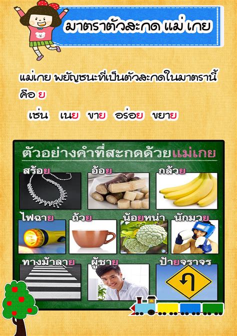 มาตราตวสะกด แม เกย มาตราตวสะกด Learn thai language Learn thai