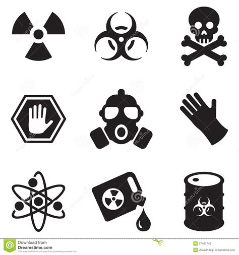 Biohazard Icons Stock Photography Image 37461742