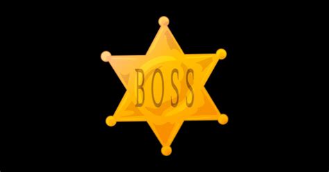 Boss Badge Sheriff Magnet TeePublic