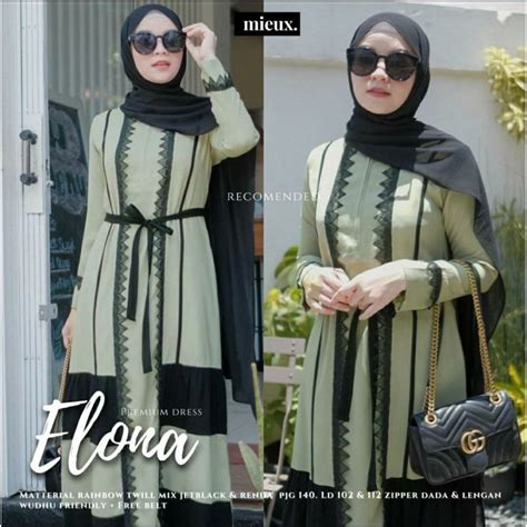 Jual Elona Dress Original By Mieux Busui Shopee Indonesia