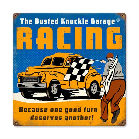 Racing Vintage Sign Garage Art