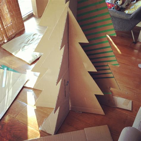 Make Your Own Cardboard Christmas Tree Geekdad