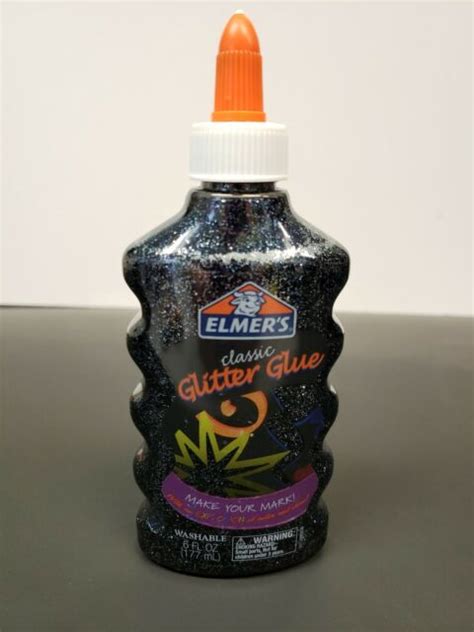 Elmers Washable Glitter Glue Black 6 Oz For Sale Online Ebay