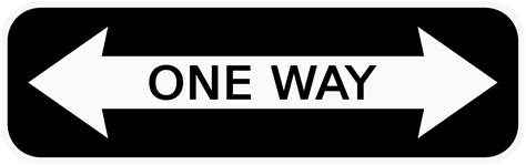 One Way Sign Pointing Two Ways Vector Clipart Image Free Stock Photo