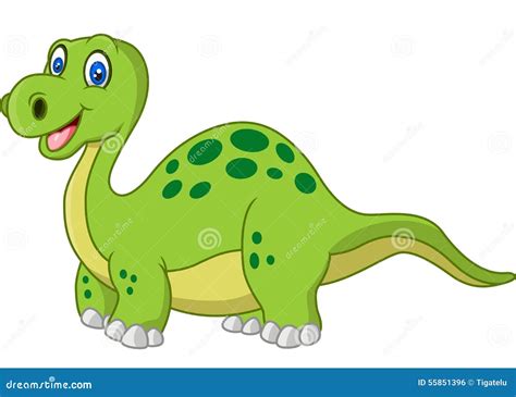 Cartoon Happy Dinosaur Stock Vector Illustration Of Dinosaur 55851396