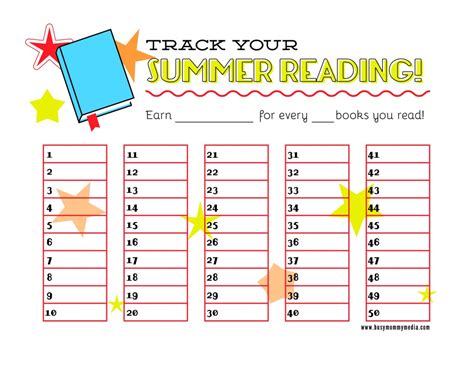 Homeschool Parent Free Printable Summer Reading Chart