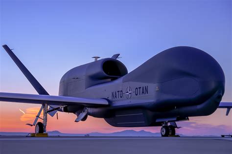 First Nato Alliance Ground Surveillance Ags Global Hawk Aircraft