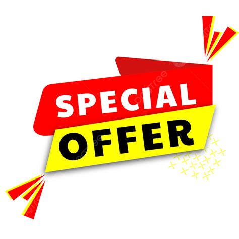 Special Offer Red And Yellow Background Vector Icon Special Offer