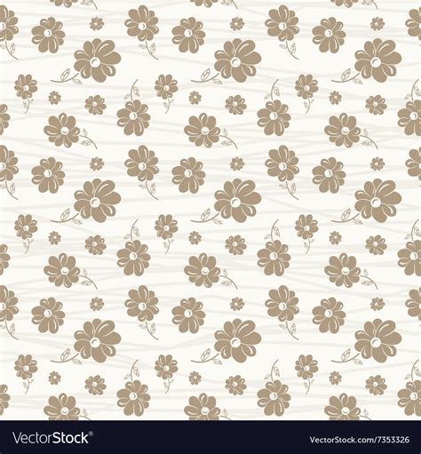 Classic Wallpaper Seamless Vintage Flower Pattern Vector Image