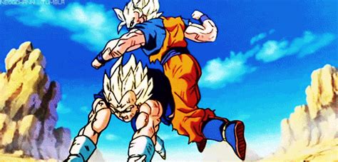 The two appear evenly matched, but both are hiding their true strength. Top 20 Unforgettable Anime Duels Goku vs. Vegeta Dragon ball Z