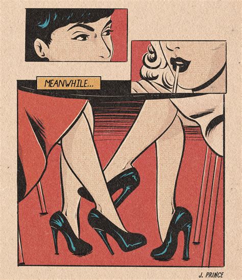 In Her Illustrations Jenifer Prince Recreates Vintage Pulp Comics As Sapphic Love Stories