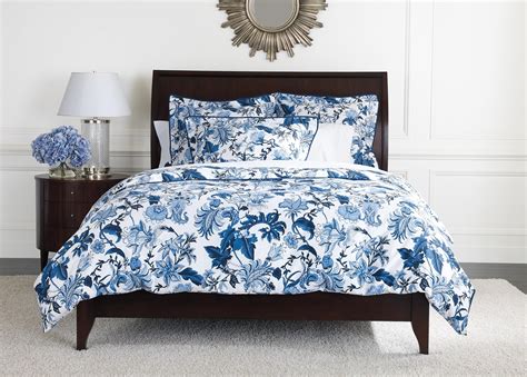 Blue And White Floral Duvet Cover And Shams Floral Duvet Cover Duvet