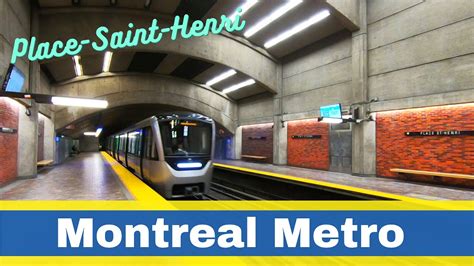 Montreal Metro Place Saint Henri Station Orange Line Montrealmetro