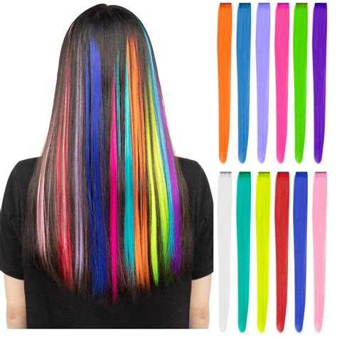 Colored Hair Extensions Clip In