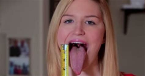 Woman Claims To Have Worlds Longest Tongue