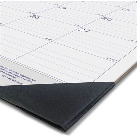 Blueline Duraglobe Monthly Desk Pad Calendar Julian Dates Monthly