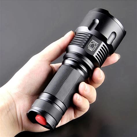 Powerful Cree Xml T6 Led Flashlight Zoomable 6000lm Waterproof 3 Modes
