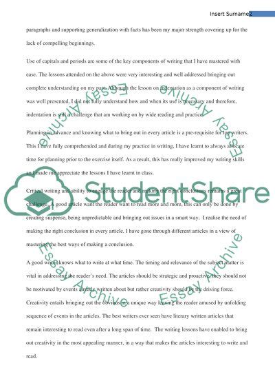Reflective Letter Essay Example Topics And Well Written Essays 500