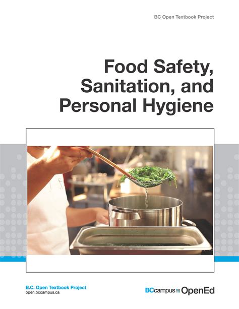 New Open Textbook Food Safety Sanitation And Personal Hygiene Bccampus