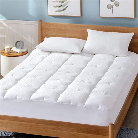Bedsure Cotton Twin Mattress Pad Upgraded Thick Breathable Quilted