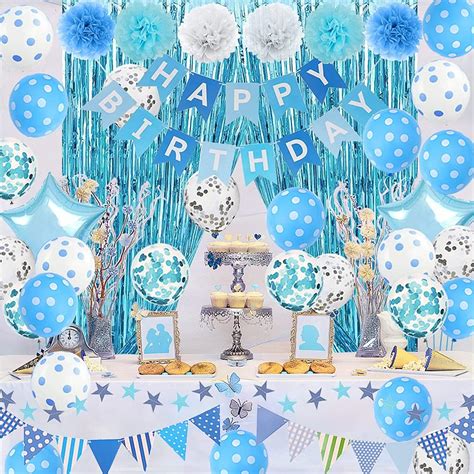 Buy Light Blue Birthday Decorations Blue Birthday Party Decorations