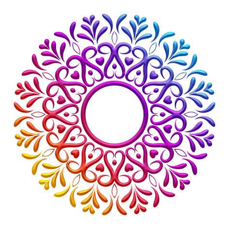 Colorful Mandala Gradient Circle 8490146 Png