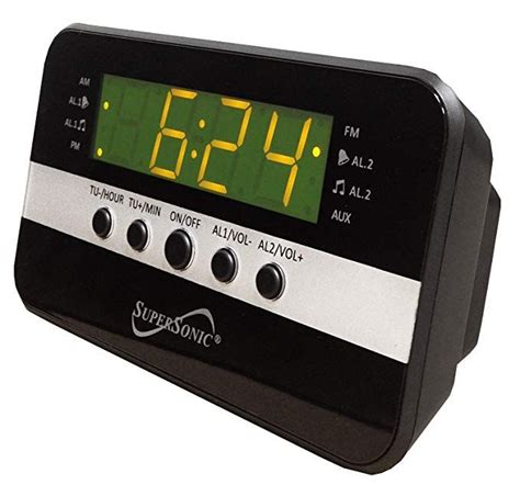 This cute echo show competitor can wake you up with alexa or sounds of its couldn't agree with these reviews any better! Supersonic SC-374 Digital Alarm Clock with Dual Alarm ...