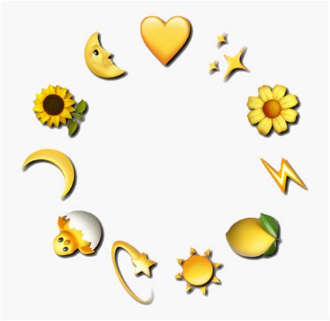 Aesthetic Emojis Combo Yellow