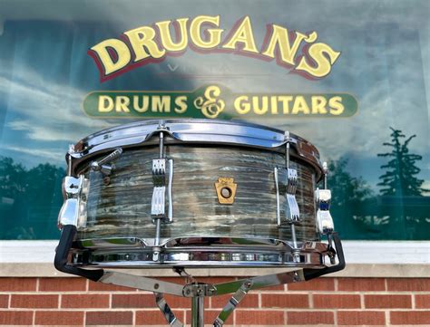 1966 Ludwig 5x14 Jazz Festival Snare Drum Oyster Blue Pearl Drugans