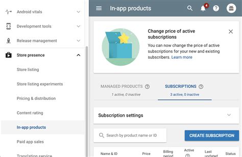 Android In App Subscription Tutorial With Examples
