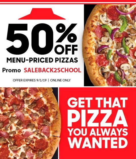 Extra $5 off on orders $25+ sitewide. Pizza Hut 🆓 Coupons & Shopping Deals! | Pizza promo, Pizza ...