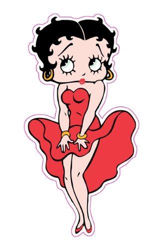 Betty Boop Red Dress Decal Nostalgia Decals Retro Vinyl Stickers
