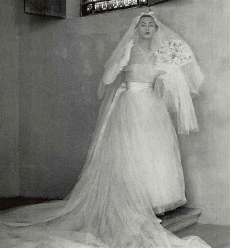 1955 Christian Dior Beautiful Bridal Dresses Vintage Style Wedding