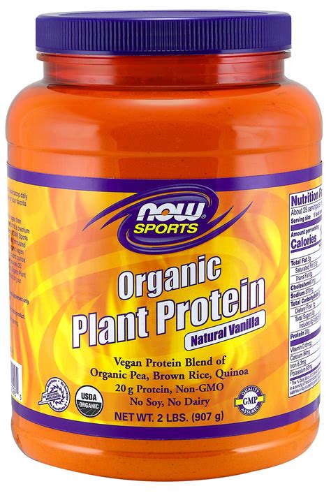 Even though organic protein powder may have a higher price tag, the health benefits and taste will likely outweigh the price in the long run. Organic Plant Protein Powder Vanilla Now Foods 2 lb Powder ...