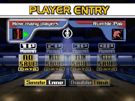 Super Bowling User Screenshot 8 For Nintendo 64 Gamefaqs