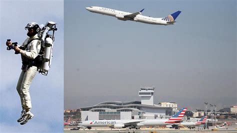 Bizarre Sightings Of Mysterious Jet Pack Man Flying Over La Airport