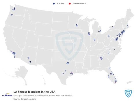Number Of La Fitness Locations In The Usa In 2024 Scrapehero