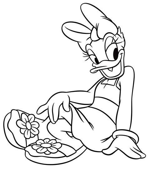 Disney Daisy Duck Coloring Pages Coloring Pages