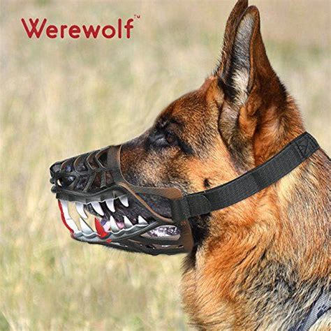Wrewolf Dog Muzzle Werewolf Unique Design With Adjustable Metal Buckle