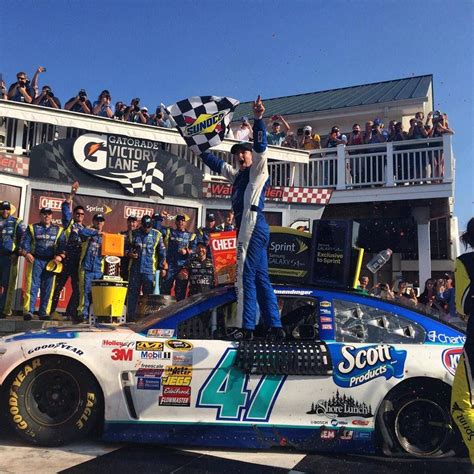 Aj Allmendinger Captures First Nascar Sprint Cup Series Win With Jtg Daugherty Racing At Watkins