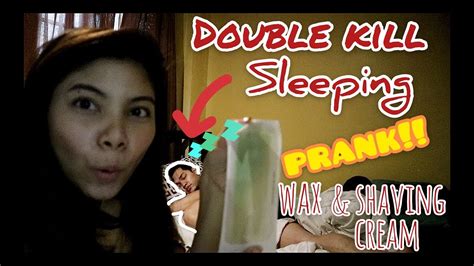 Wax And Shaving Cream While Sleeping Prank Kay Arron Hahaha Laughtrip