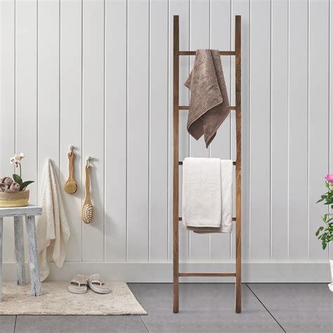 Free Standing Towel Rack Ladder Free Standing Bath Towel Ladder Wall