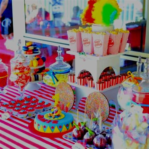 1st birthday circus candy buffet by marli blewitt birthday stuff 1st birthday parties circus